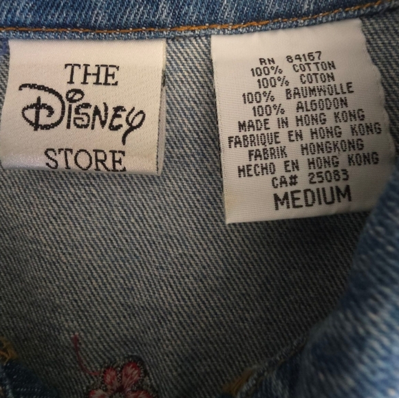 Vintage Disney Pooh Piglet Pooh Denim Jeand Jacket Y2K Size Medium - Picture 6 of 17